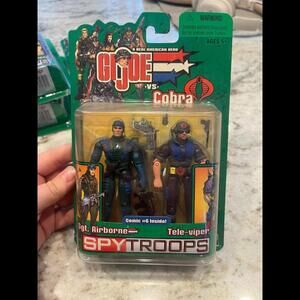 GI Joe vs Cobra Spy Troops Sgt. Airborne vs Tele-Viper Figure Set‎ 2003 NEW Vtg